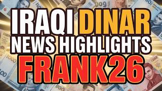 Iraqi Dinar News Highlights Frank26