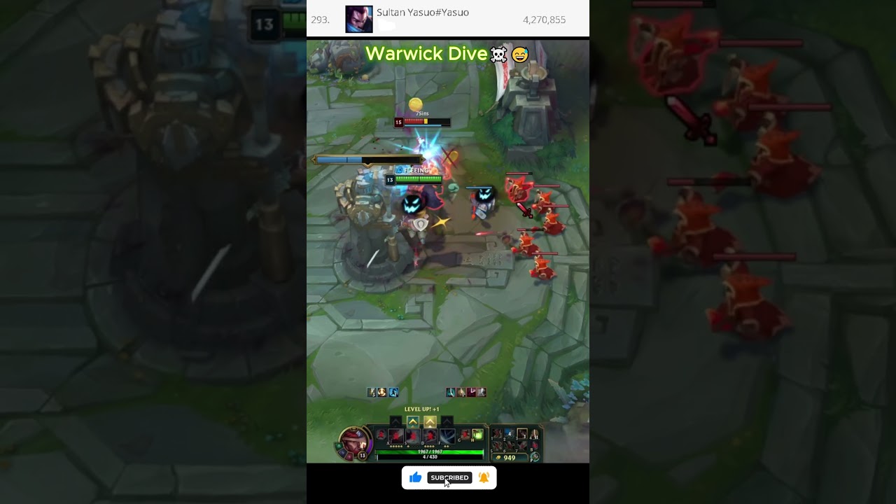 Warwick Dive😅 -League of Legends