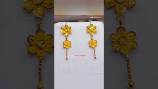1 gram gold earring design for daily use 🔥🤩#shorts #ytshorts #viralvideo #shortsfeed
