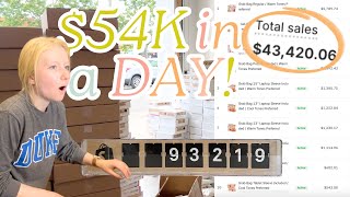 HOW I MADE $54,000 IN ONE DAY!! My best grab bag release ever - small business vlog