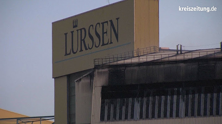 Brand auf der Lürssen-Werft in Bremen-Aumund