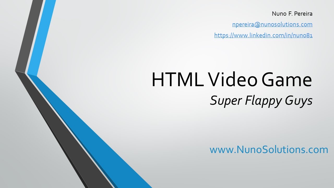 How to build an HTML 5 Video Game like 