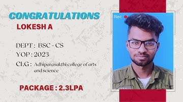 Congratulations, Lokesh A, for getting placed as Process associate.
