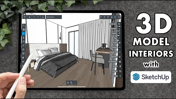 3D MODEL INTERIORS using SketchUp on the iPad, explained by an architect (+ free PDF guide)