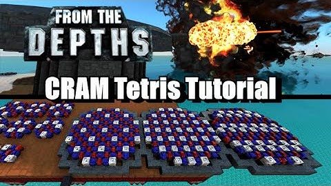 How to CRAM Cake - CRAM Cannon Tetris Tutorial, From the Depths (OUTDATED)