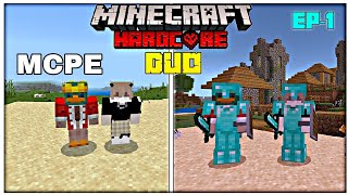 😍The shortest hardcore series in mcpe (Ep-1)🔥 | in hindi | #minecraft #mcpe @BittuGameRZ360_