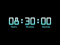 8 Hour and 30 Minute Countdown Timer with Alarm & Chapters - Retro Digital - Sky Blue