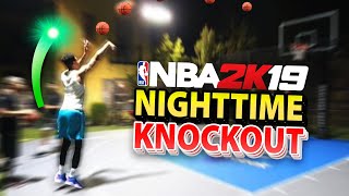 *CRAZY RULES* Night-time Knockout Basketball vs. NBA 2K YouTubers