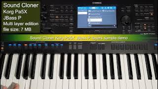 Korg Pa5X JBass P is on a Yamaha PSR SX700. Voice Expansion for Yamaha PSR & Genos.