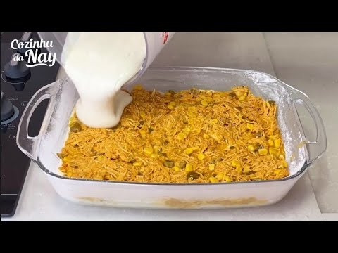 TORTA DE FRANGO FEITA NO LIQUIDIFICADOR - SUPER CREMOSA E DELICIOSA