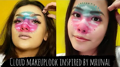 Cloud makeuplook Inspired by Mrunal Panchal | by therainbowqueen