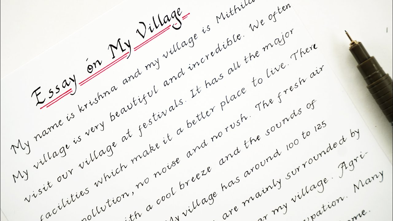 Essay on My Village | 200 to 250 words Simple and Easy English Essay writing