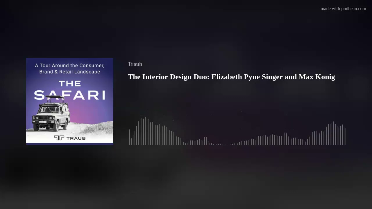 The Interior Design Duo:  Elizabeth Pyne Singer and Max Konig