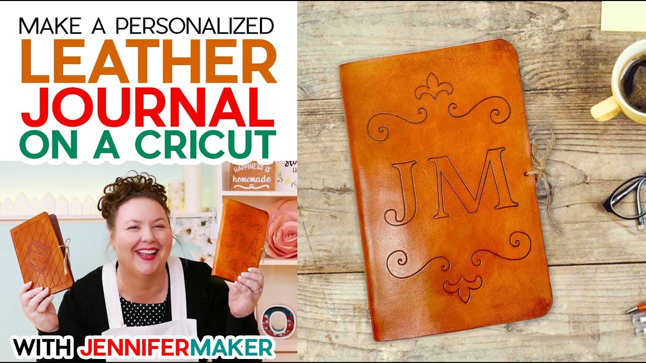 Diy leather journal cut and tooled on a cricut youtube
