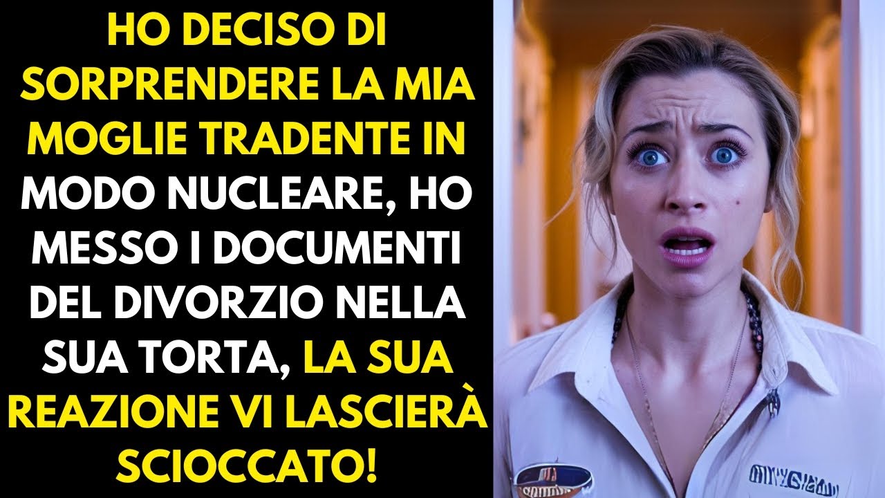 Ho sorpreso la mia moglie infedele e ho messo i documenti del divorzio sulla sua torta...