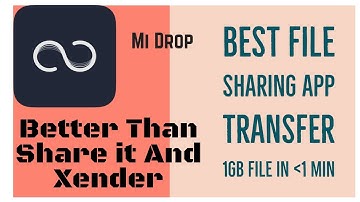 Fastest File Sharing App 1Gb File in 1 Minute | Mi Drop Better Than Share it and Xender ?