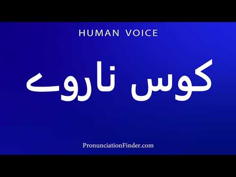 How To Pronounce کوس ناروے