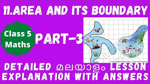 Class 5 maths /area and its boundary/ part-3 /malayalam explanation with ncert solution