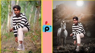 Picsart Horse Photo Editing background Change 🏇 @AkayEditz_ screenshot 4