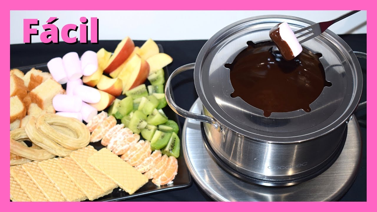 FONDUE de CHOCOLATE FÁCIL 🍫 Receta y Trucos para que quede perfecta