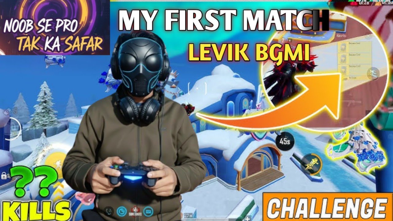 BGMI Gameplay Full Match 🏆 | First YouTube Gaming Video // levik match 