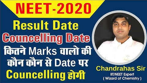 NEET 2020 Result Date | Counselling Date Announced By NTA | Chandrahas Sir