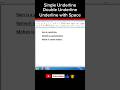 Word ma shortcut key se underline kaise lagaye |#shorts #computerlearntoday