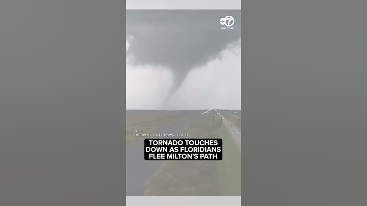 Tornado touches down in Florida residents flee path of Hurricane Milton