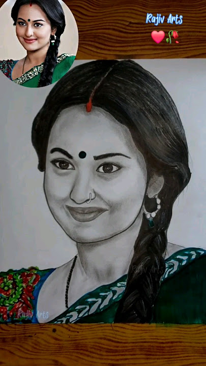 Rani main tu Raja painting//#sonakshisinha #rajivarts #trending #india  #art #sketch #bollywood