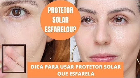 Porque o protetor esfarela?