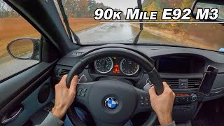 2010 BMW E92 M3 Bargain or Money Pit? Rainy POV Drive (Binaural Audio)