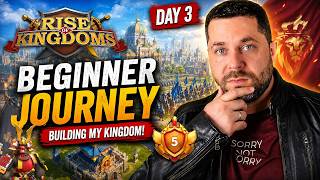 🔴 RISE OF KINGDOMS DAY 3 BEGINNER ACCOUNT PROGRESSION LIVE!