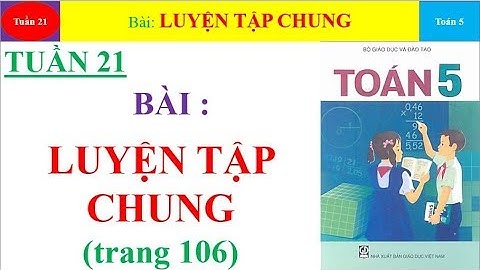 Bài luyện tập chung trang 106 lớp 5 năm 2024