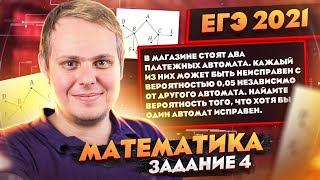 ЕГЭ 2021 | Математика | Задание 4 | Теория вероятности