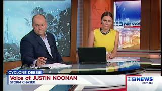 Interview with Channel 9 Brisbane during TC Debbie