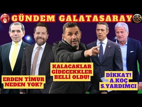 GALATASARAY'DA ERDEN TİMUR ŞOKU | DİKKAT ALİ KOÇ - SERVET YARDIMCI | TRANSFERDE HEDEFLER BELLİ OLDU