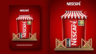 I Assembled a Nescafe Stall in 20 Minutes | Photoshop