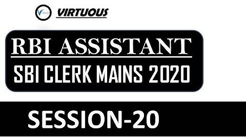 SBI CLERK MAINS & RBI ASSISTANT MAINS 2020 || SESSION -20 || REASONING ABILITY