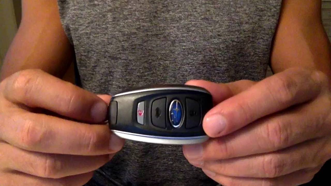 Changing Key Fob Battery on 2016 Subaru Forester - YouTube