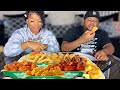 50 WINGSTOP WINGS MUKBANG + 4 FLAVORS| CHEESE FRIES