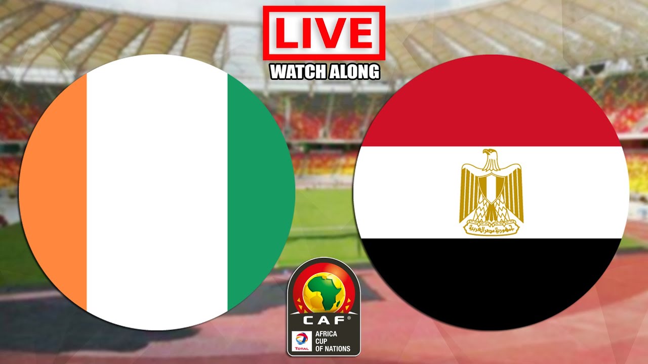 IVORY COAST vs EGYPT Live Stream AFCON Live Football Watch Along