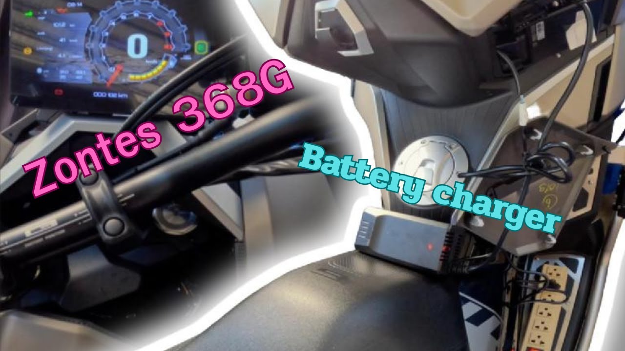 Battery charger Zontes368G จอดไว้นานจนไฟเตือนรูปแบตขึ้น เลยต้องชาร์จแบบจำเป็น