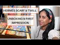 HERMÈS SCARF &amp; TWILL UNBOXING | Speechless in how they look ! | Cari Salgado