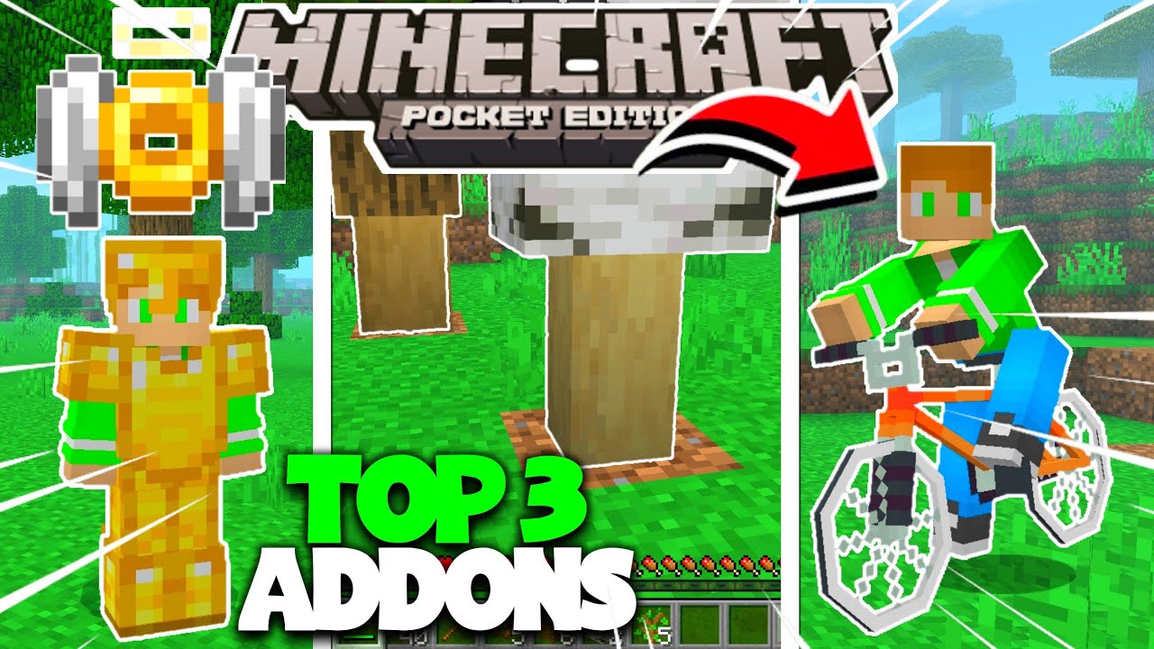TOP 3 MELHORES ADDONS SURVIVAL PARA O MINECRAFT PE 1.21+! (Minecraft ...