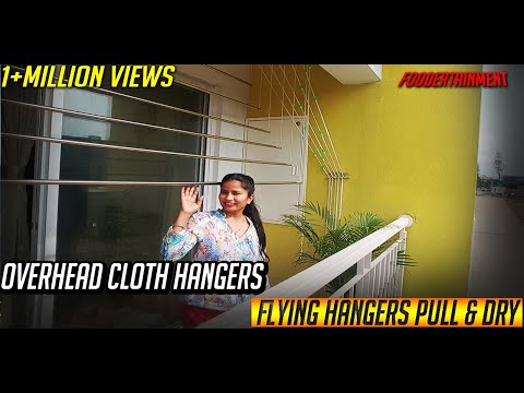 Video: Clothes Dryer On The Balcony (39 Photos): Hanging And Ceiling Dryer, Balcony Hanger, Drying Ropes