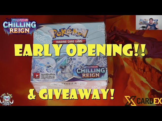 EARLY Chilling Reign Booster Box Opening - AND Giveaway! (New Pokmon TCG  Set) - YouTube