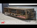 How to Make an Industrial Pipe Media Console - Woodworking