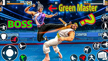 BOSS Green Master Kill Me? "Epic Karate Showdown: Taking on the Fearsome Boss!" - Android Gameplay