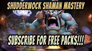 "Unleashing Chaos: Mastering Shudderwock Shaman in Hearthstone!"