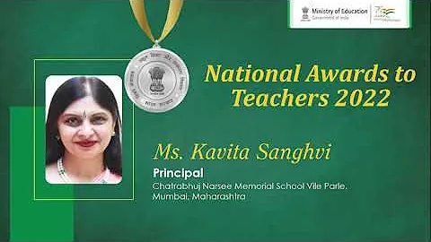 Heartiest Congratulations to Ms. Kavita Sanghvi fr...